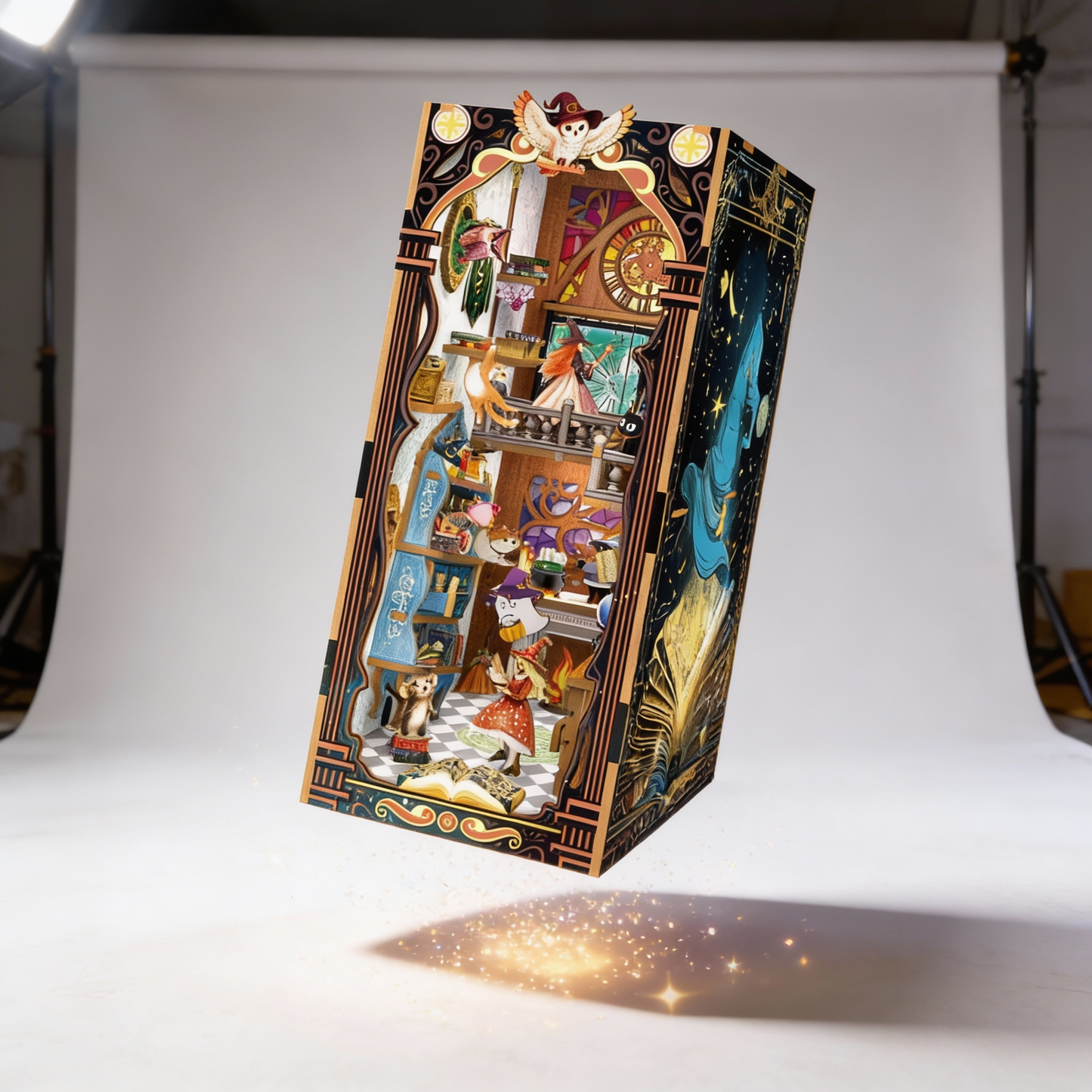 DIY book nook kit mystical magical power lighted 3D wooden puzzle 167pcs
• fantasy bookshelf insert book nook miniature diorama with LED light
• lighted book nook wooden puzzle kit for teens and adults 14 plus
• magical themed book nook shelf décor DIY assembly craft model
• 3D miniature book nook insert with detailed fantasy scene and lighting
• gift box DIY book nook kit 167pcs wooden puzzle bookshelf decoration