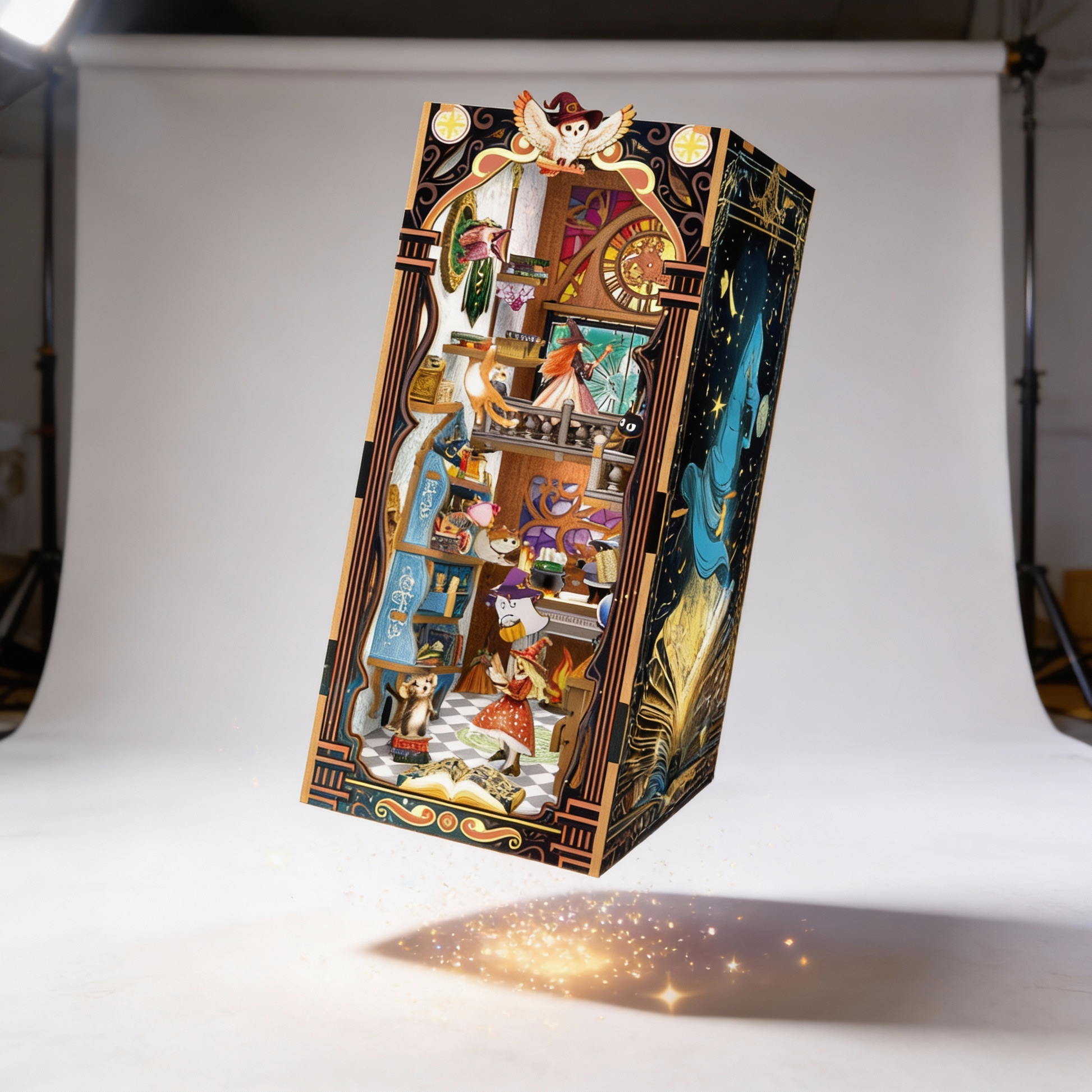 DIY book nook kit mystical magical power lighted 3D wooden puzzle 167pcs
• fantasy bookshelf insert book nook miniature diorama with LED light
• lighted book nook wooden puzzle kit for teens and adults 14 plus
• magical themed book nook shelf décor DIY assembly craft model
• 3D miniature book nook insert with detailed fantasy scene and lighting
• gift box DIY book nook kit 167pcs wooden puzzle bookshelf decoration