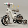 kids balance bike with training wheels toddler pedal bike with lights