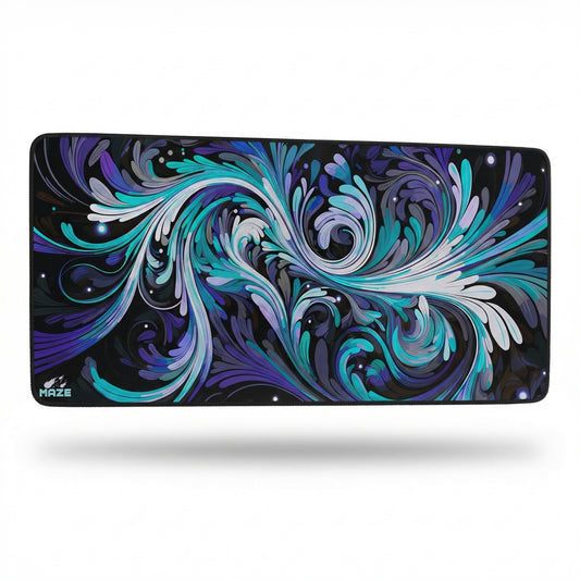 MAZE Spirals B Extended Gaming Desk Mat