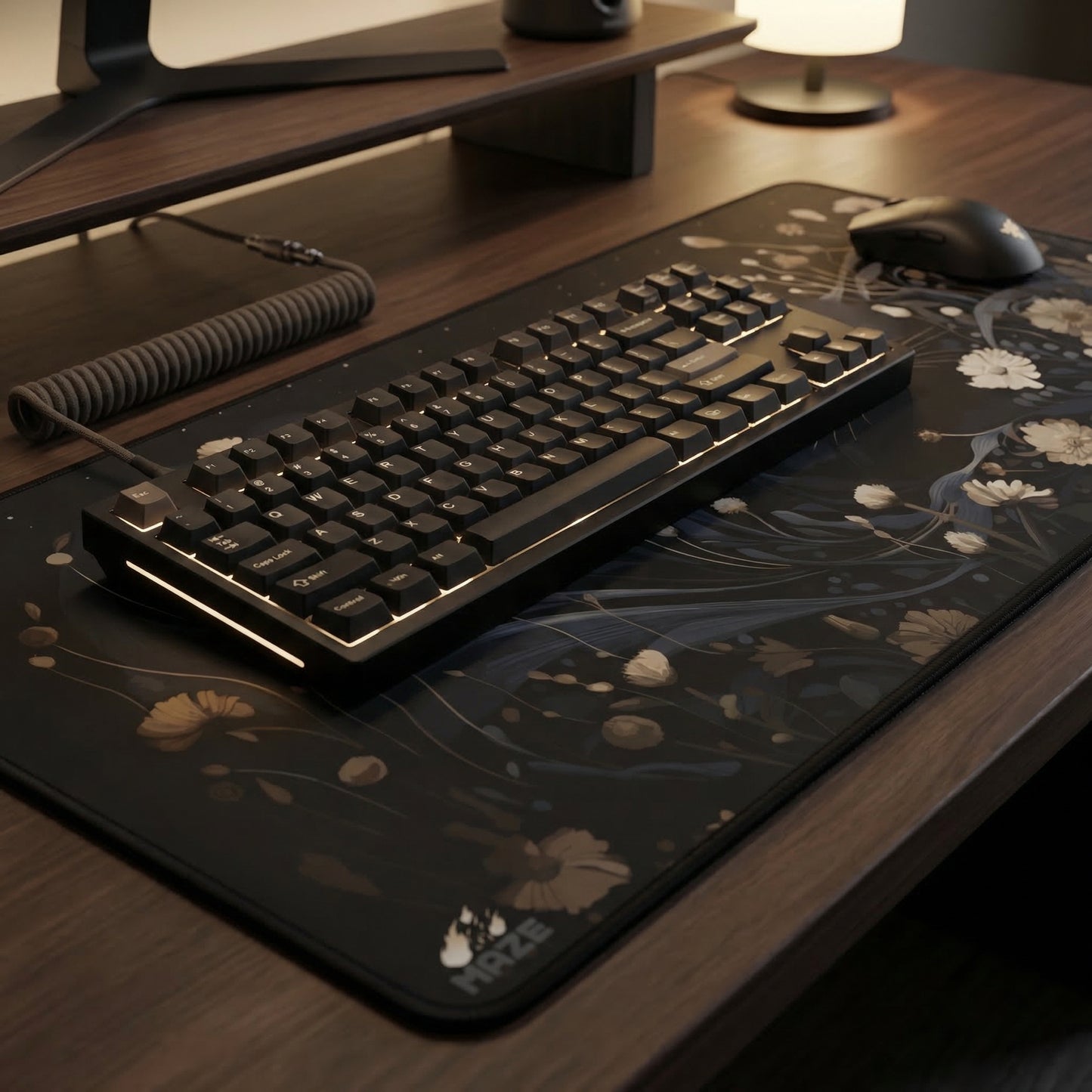 MAZE Lightseries 2 – Forest Cat 2XL Extended Gaming Desk Mat