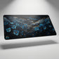 MAZE Light Series– Arcane Blue Floral 2XL Extended Gaming Desk Mat