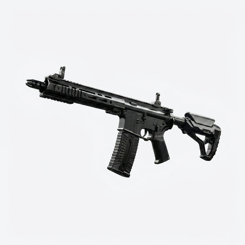 AR-15 / F4 Electric Water Gel Blaster Toy 76cm – Metal Gear High-Speed Rechargeable Gel Ball Gun (14+)
