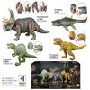Interactive dinosaur toy set with sound for kids in Qatar
