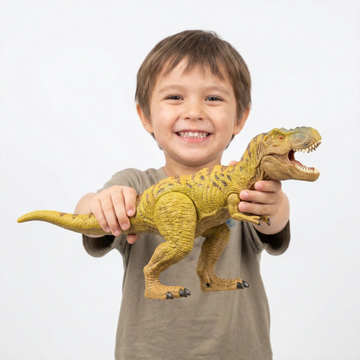 Interactive dinosaur toy set with sound for kids in Qatar