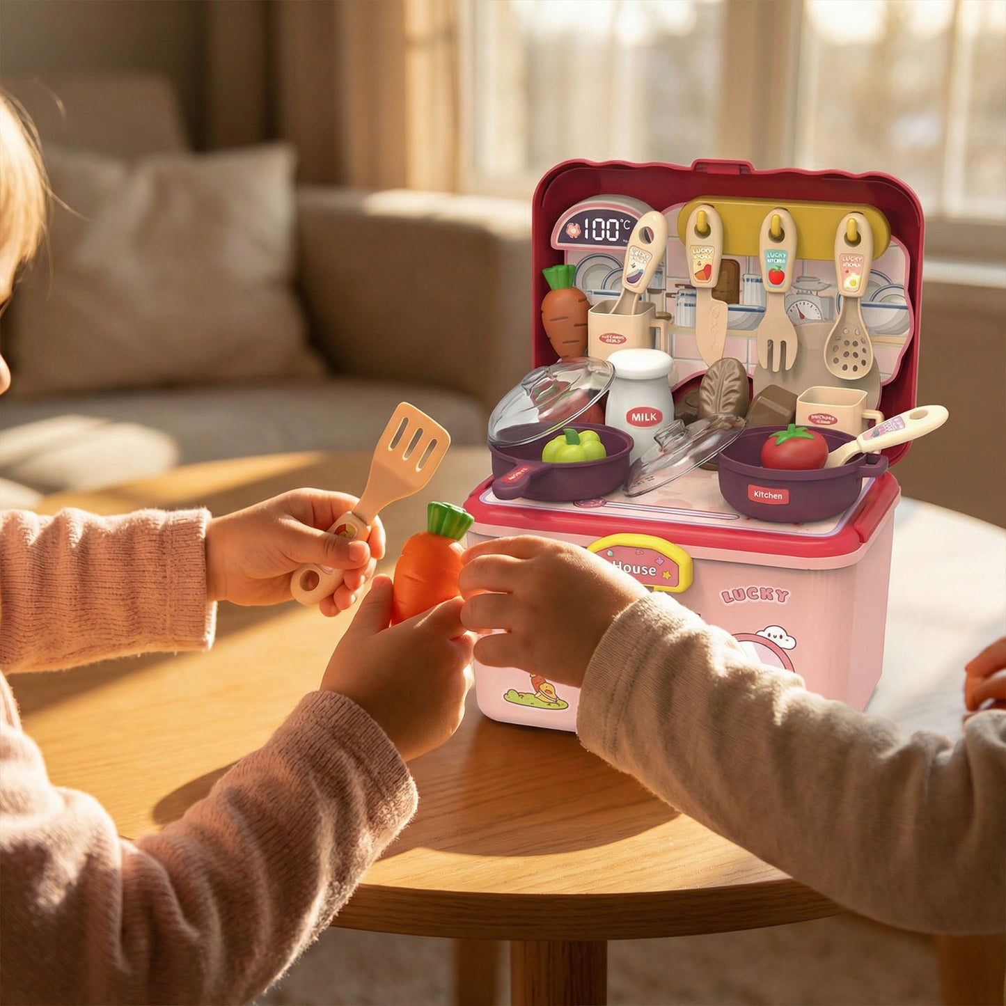 Pretend cooking playset for kids