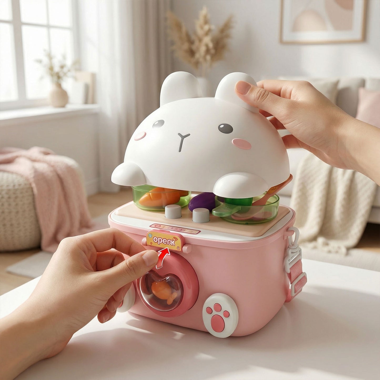 Cute animal kitchen toy for toddlers