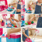 Portable 3 in 1 kids kitchen toy