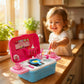 3-in-1 Kids Chef Kitchen Suitcase Playset – Portable Cooking Role Play Toy