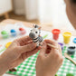 Children modeling clay animal toy set