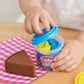 Kids dessert color clay playset with cake and cupcake molds