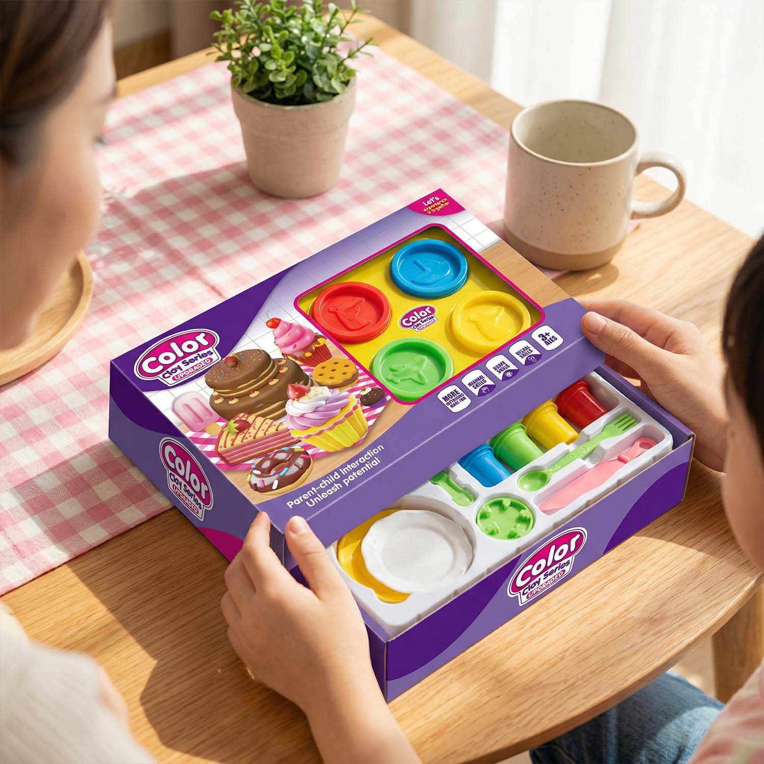 Creative dessert clay playset for kids