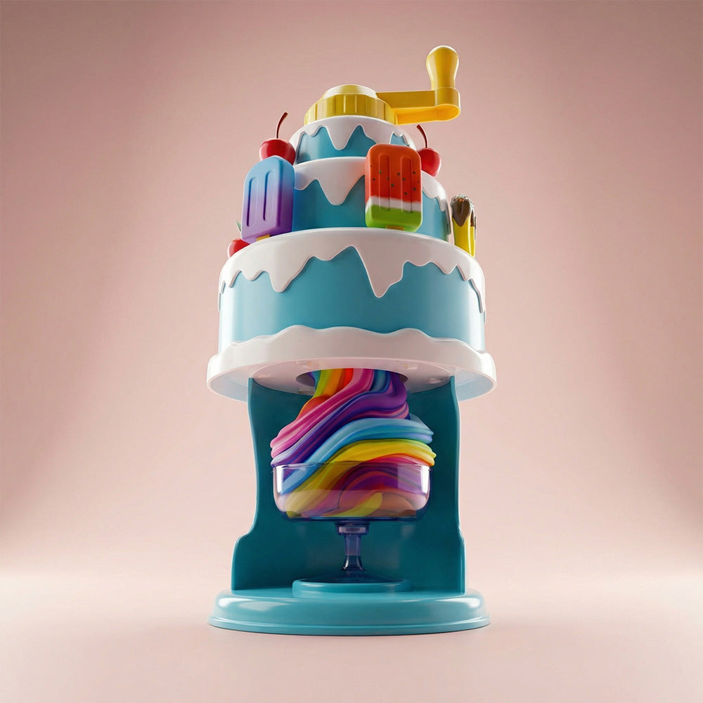 Creative color clay cake machine playset for kids