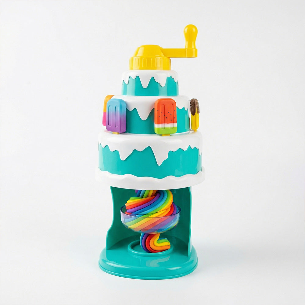 Toy ice cream maker with colorful design