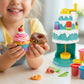 Kids color clay cake machine playset with dessert accessories
