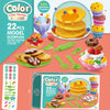 Color Clay Series toy set with various modeled items