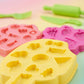 Colorful silicone mold set with various shapes