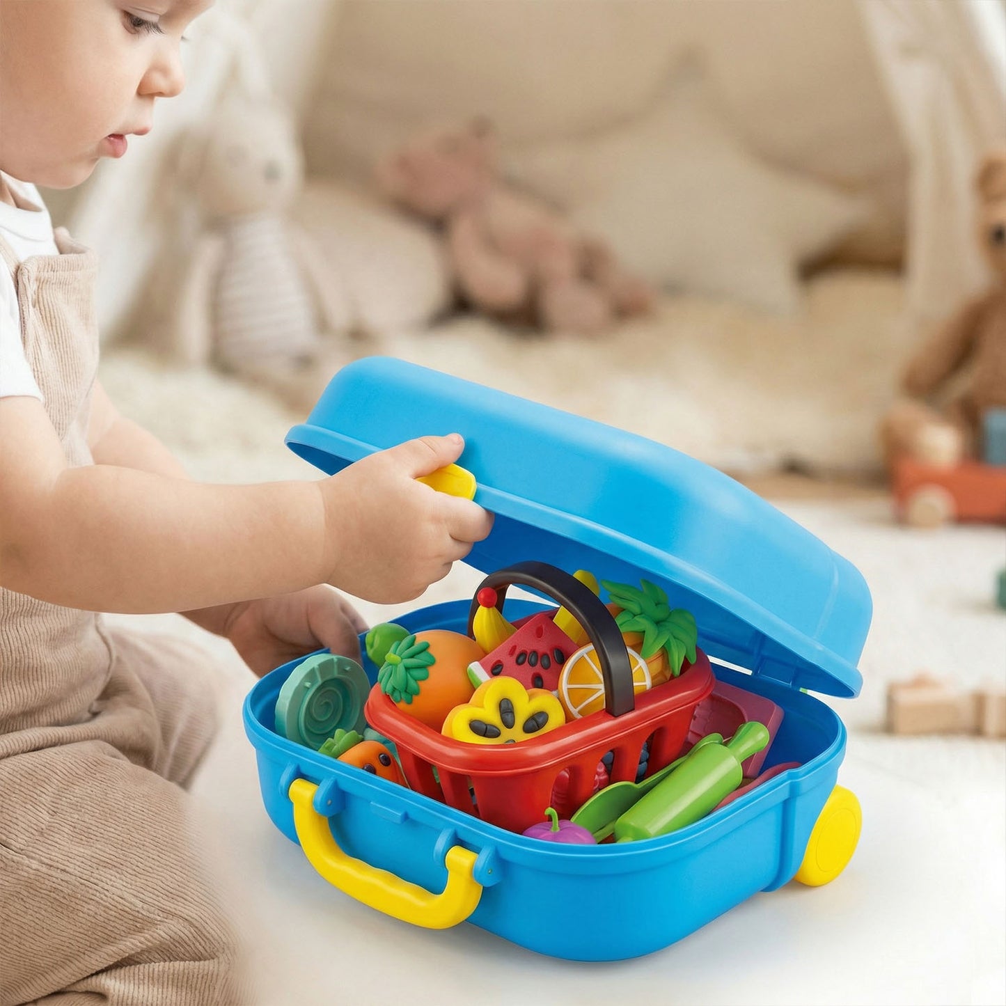 Kids non toxic modeling clay toy for pretend food play