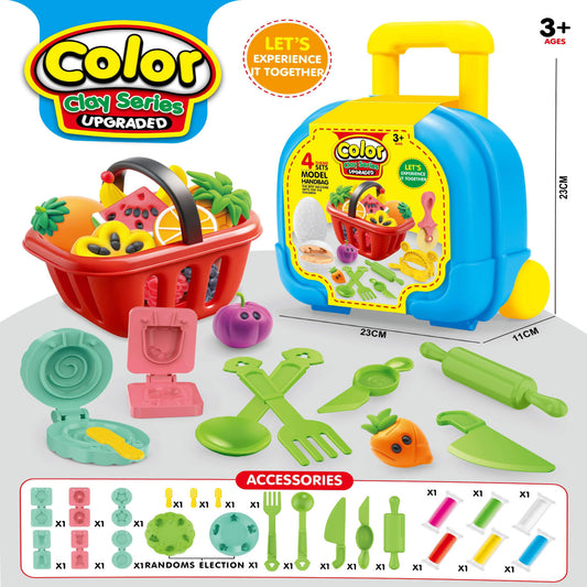 Color Clay Series toy set with tools and accessories 