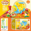 Color Clay Series model train set with accessories 