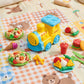 Educational color clay train playset for children 3 plus