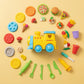 Creative clay train playset for kids