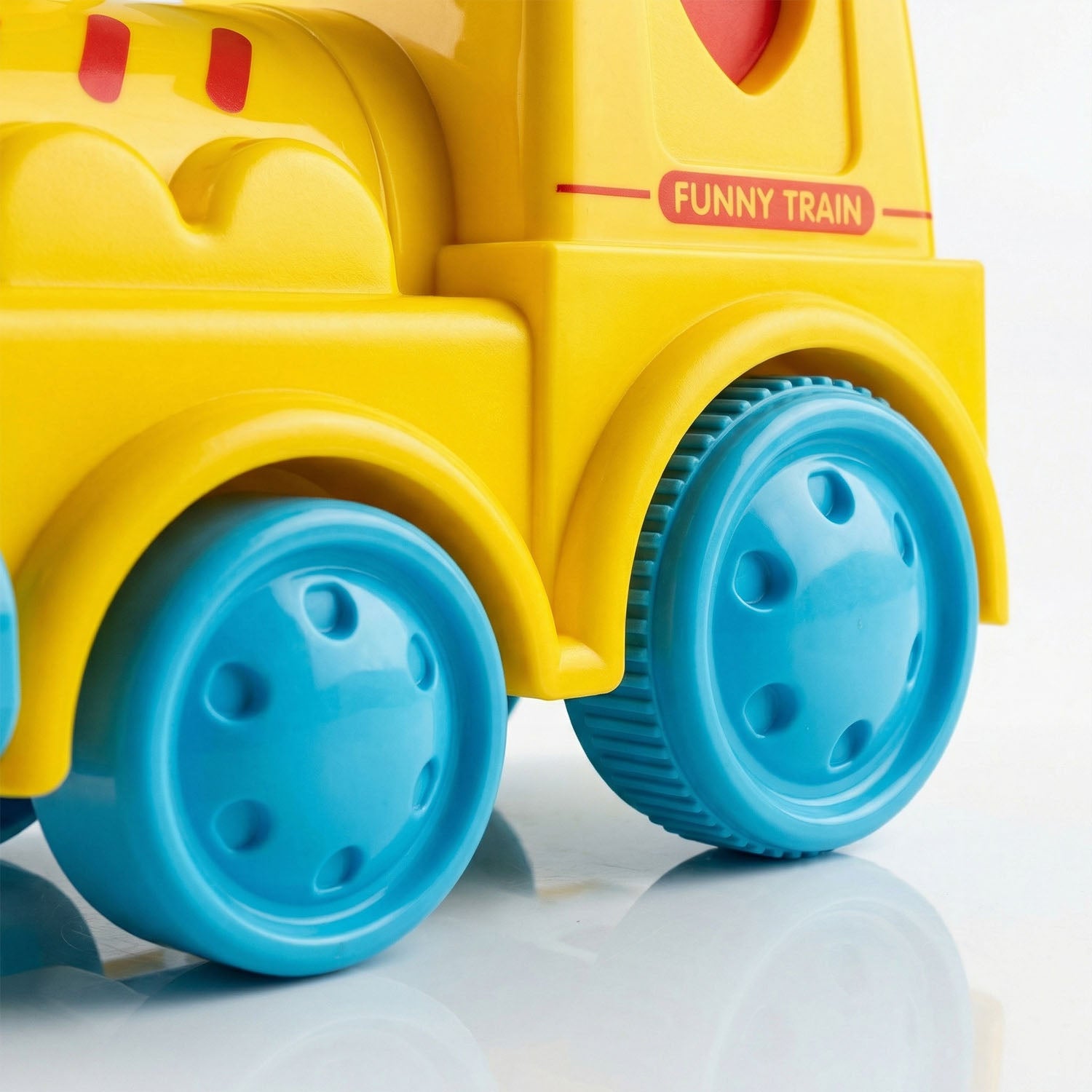 Kids color clay train playset with food molds