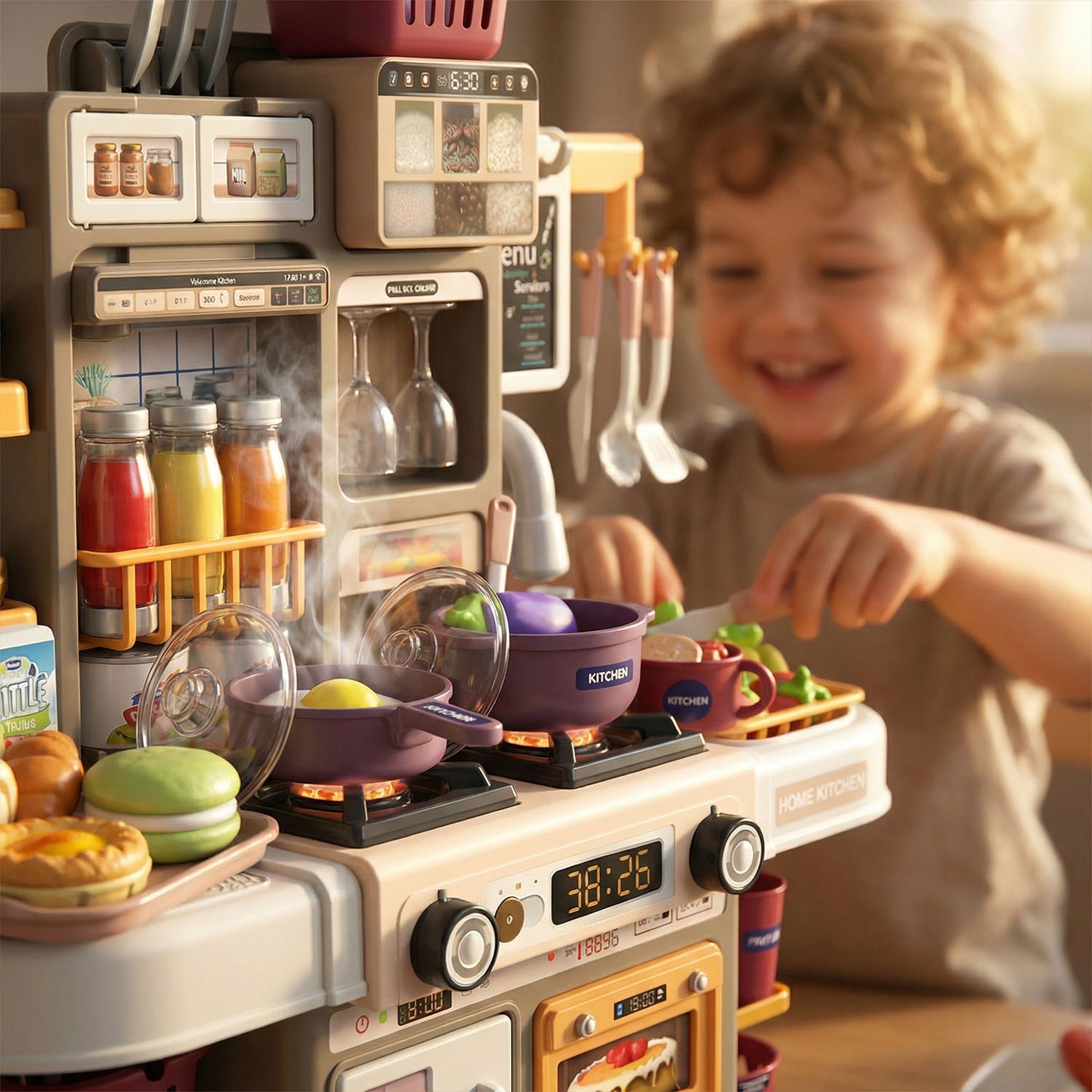 Deluxe dream kitchen kids playset