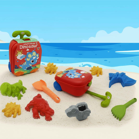 DIY Space-Themed Beach Luggage Play Set 8-Piece for Kids – Fun Outdoor Sand Toys