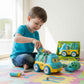 Kids DIY Assemble Cement Mixer Truck with Screwdriver – Build & Play Take-Apart Toy (21cm)