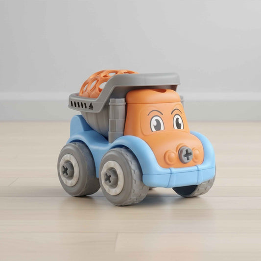 DIY Assemble Mini Dump Truck Toy with Screwdriver (Build & Play)