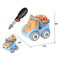 DIY Assemble Mini Dump Truck Toy with Screwdriver (Build & Play)