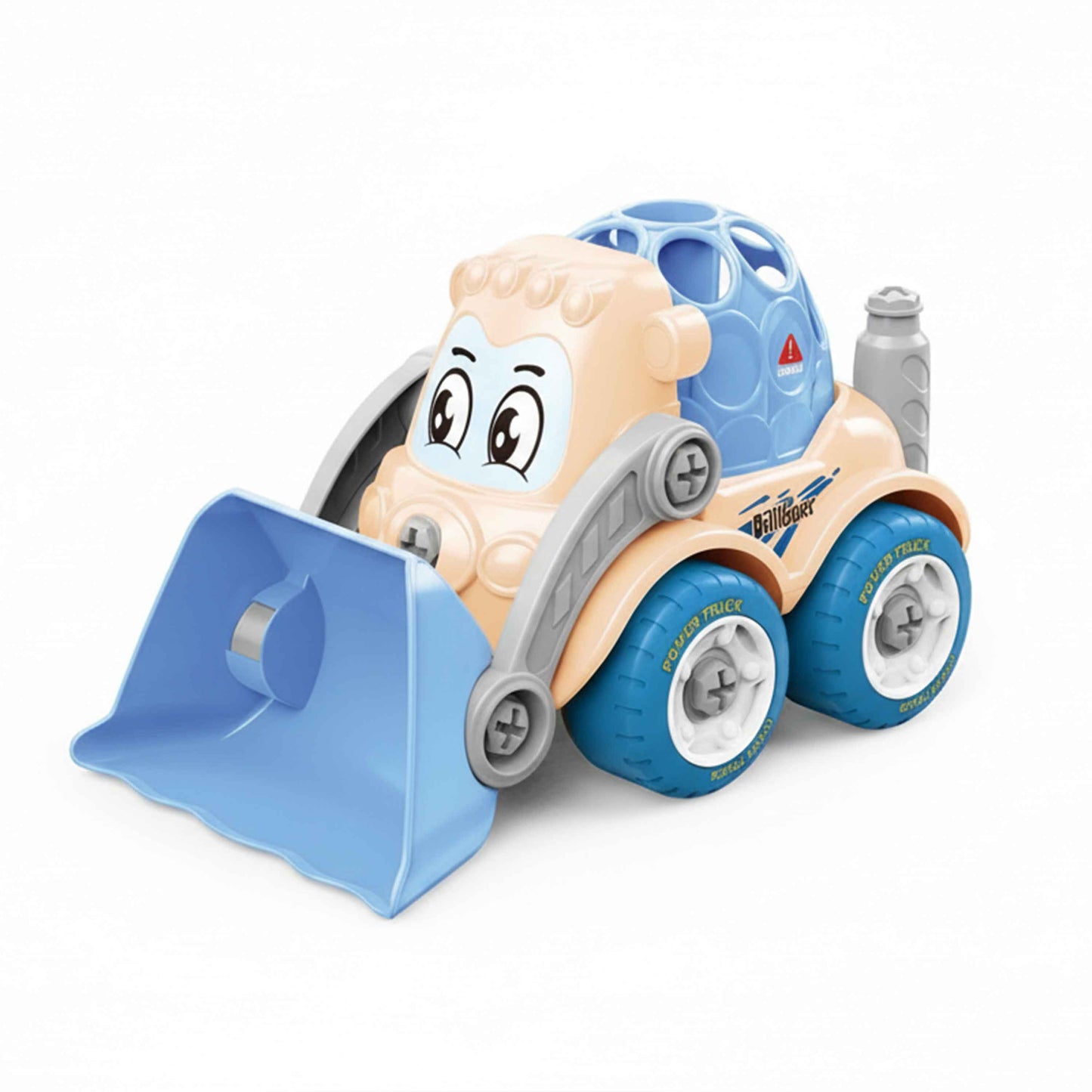 Kids DIY Take-Apart Bulldozer Loader Truck Toy with Screwdriver (23.5cm) – Construction Building Set