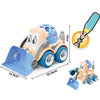 Kids DIY Take-Apart Bulldozer Loader Truck Toy with Screwdriver (23.5cm) – Construction Building Set