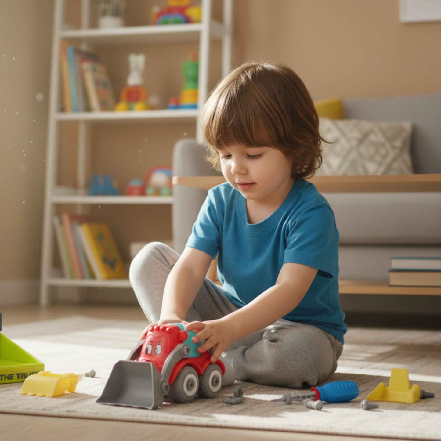 Mini Disassembly & Assembly Cartoon Car DIY Set – Fun Educational Toy for Kids