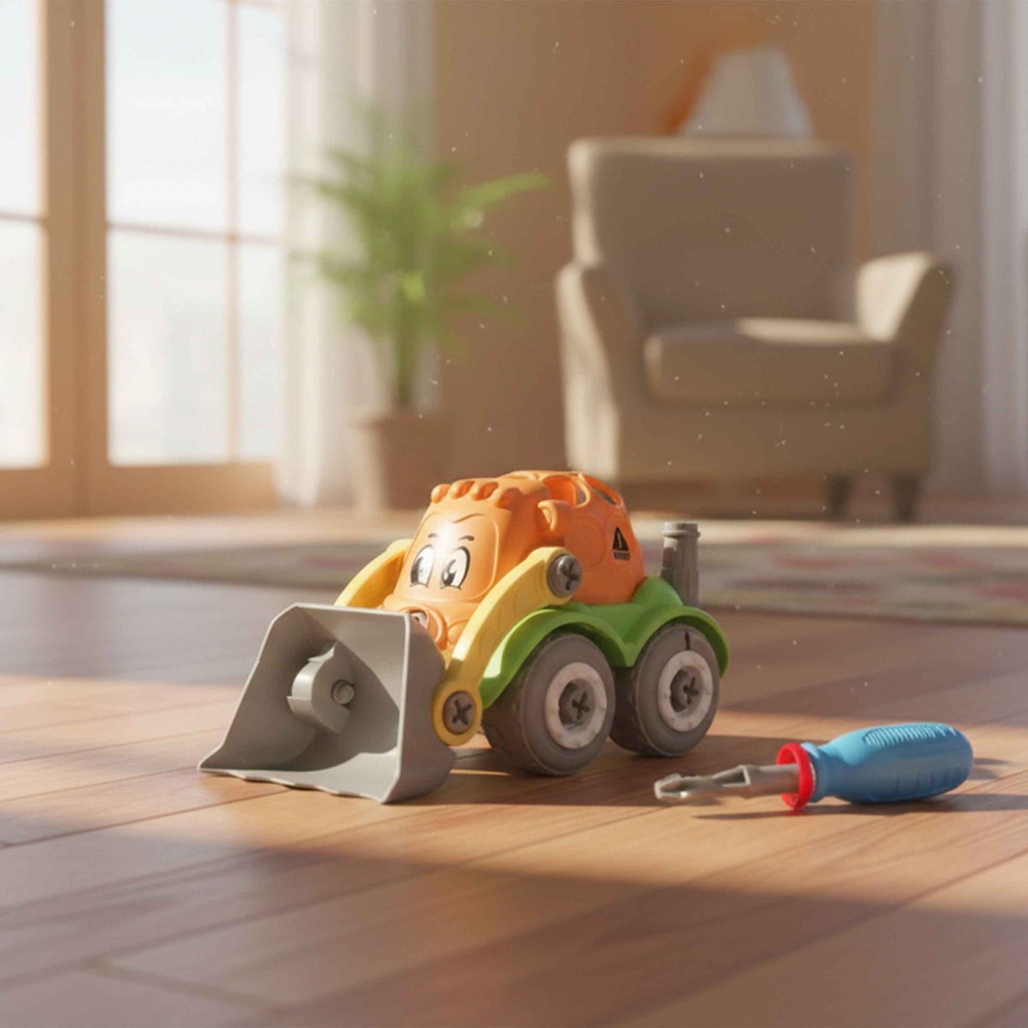 Mini Disassembly & Assembly Cartoon Car DIY Set – Fun Educational Toy for Kids