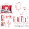 Children's toy doctor set with measurements and product details