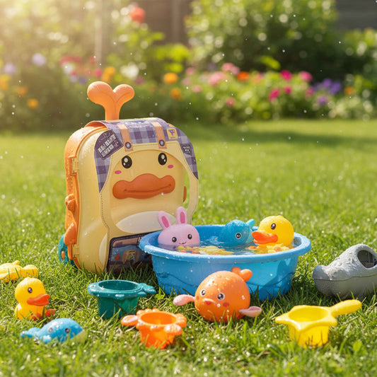 Duckling Trunk Bathroom Toy Set – Fun Water Play for Kids