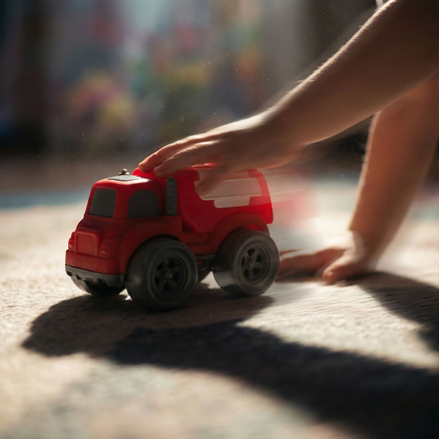 Fire engine inertia toy set designed for toddlers and young kids