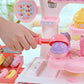Pretend ice cream shop cart toy for toddlers