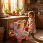 Dessert trolley role play toy with rotating display