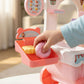 Kids Ice Cream Dessert Trolley Playset with Lights, Music and 360° Rotation – Push Cart Ice Cream Shop Role Play Toy for Toddlers and Children