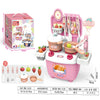 Mini Dream Kitchen Playset for Kids – Pink Toy Kitchen with 10 Accessories | Qatar