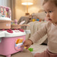 Mini Dream Kitchen Playset for Kids – Pink Toy Kitchen with 10 Accessories | Qatar