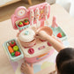 Mini Dream Kitchen Playset for Kids – Pink Toy Kitchen with 10 Accessories | Qatar