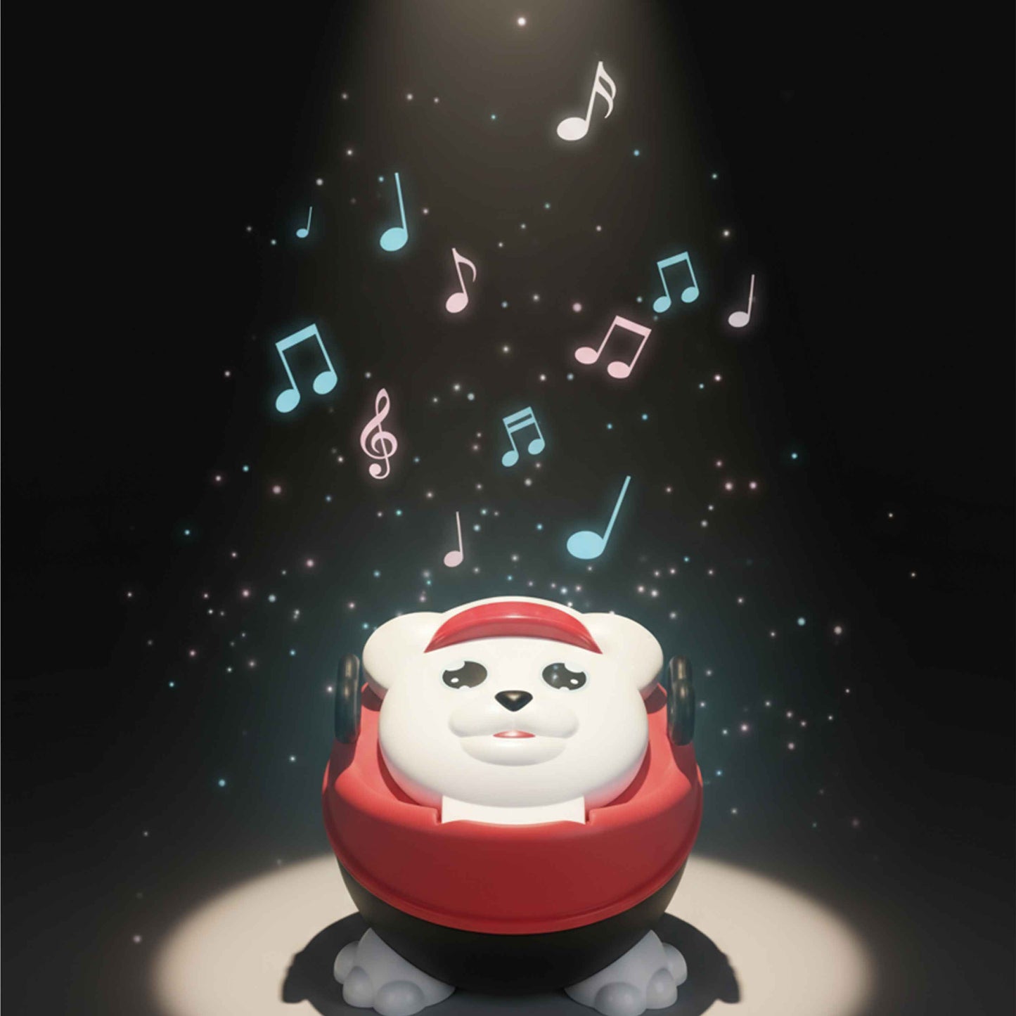 Children Music Toilet Potty Training Chair (Red/White Bear) – Light & Sound, Removable Bowl, 18M+, Max 45kg