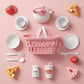 Children pretend cooking picnic toy set with accessories