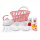 Kids Picnic Basket Kitchen Playset with Accessories – Pretend Cooking & Role Play Toy for Children | Qatar