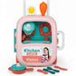 Kids Kitchen Play Set with Luggage Case – 14PCS Cooking Toy Set