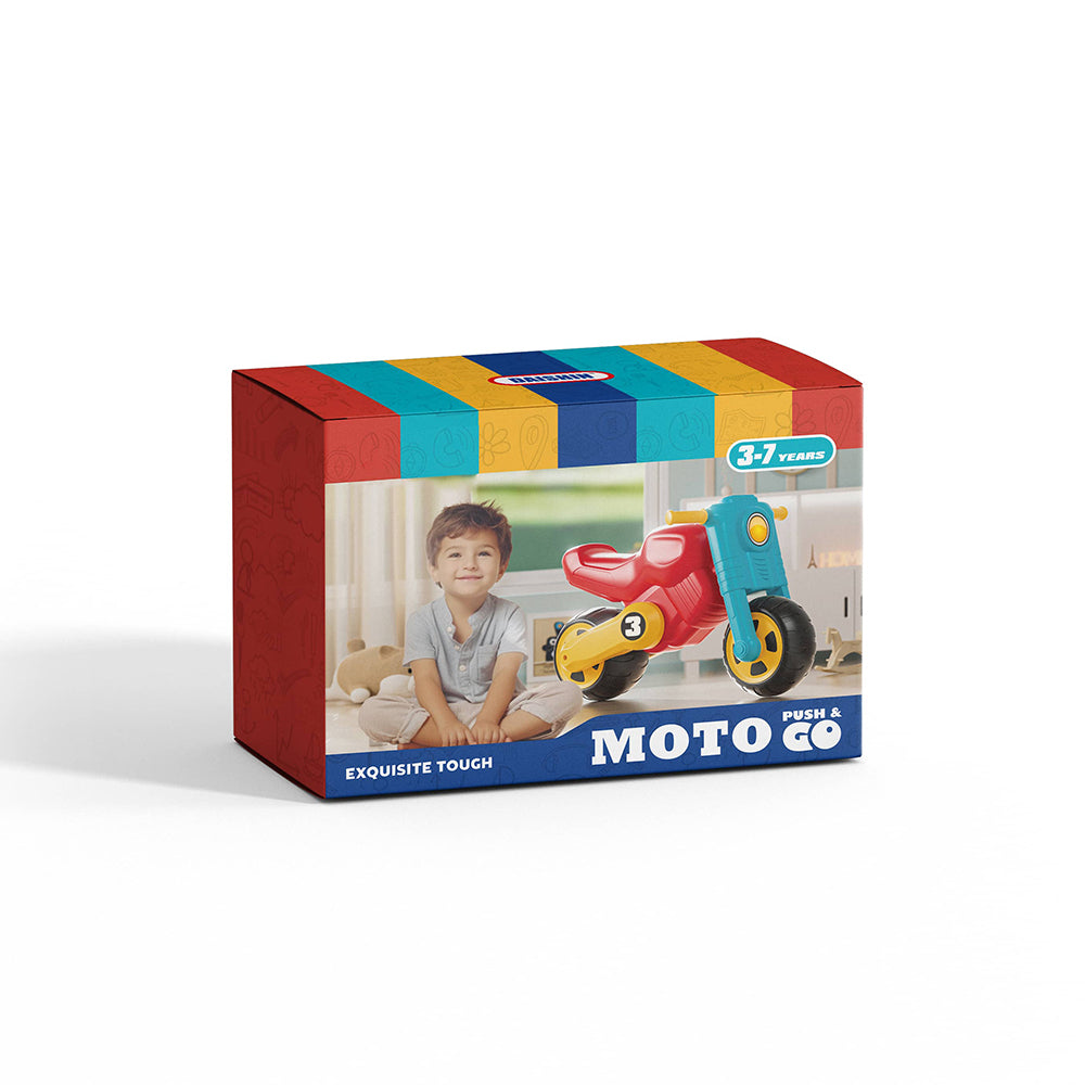 Moto Go Push & Go Motorcycle Toy – Kids Motorbike Vehicle Toy (Ages 3–7)